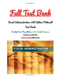 Fiscal Administration 10th Edition Mikesell Test Bank