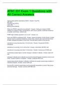 ATSC 231 Exam 1 Questions with All Correct Answers 