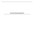 samenvatting talentmanagement 2WBV