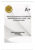 MNO3704 Assignment 5 (COMPLETE ANSWERS) Semester 2 2024 - DUE 25 October 2024; 100% TRUSTED Complete, trusted solutions and explanations