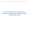 ATI Fundamentals Proctored Exam    