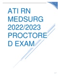 ATI RN MEDSURG 2022/2023 PROCTORED EXAM- LATEST 100% CORRECT STUDY GUIDE Q$A WITH RATIONALES. RATED A+