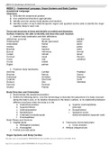 BIOS 251 Week 1 – 7 Anatomy Lab Terms List with Practice Pictures | Download To Score An A