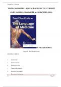 TEST BANK For The Language of Medicine 12th Edition by Davi-Ellen Chabner, Verified Chapters 1 - 22, Complete Newest Version 