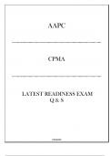 (AAPC) CPMA Latest Readiness Exam Q & S 2024