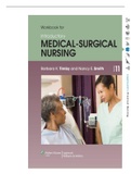 Workbook for Introductory Medical-Surgical Nursing 11th Edition (Answer Key) 