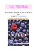 Nutrition Concepts & Controversies 15th Edition Sizer Whitney Test Bank  with Question and Answers, From Chapter 1 to 15