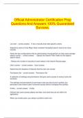  Official Administrator Certification Prep Questions And Answers 100% Guaranteed Success.