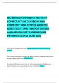 JOURNEYMAN PIPEFITTER TEST WITH CORRECT ACTUAL QUESTIONS AND CORRECTLY  WELL DEFINED ANSWERS LATEST 2024 – 2025  ALREADY GRADED A+/MASSACHUSETTS JOURNEYMAN PIPEFITTER LICENSE EXAM 2025   