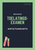 Samenvatting biologie toelatingsexamen arts/tandarts 2023