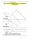 PN LEADERSHIP EXAM QUESTIONS AND ANSWERS | NGN UPDATE