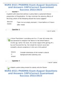 NURS 6521 PHARMA Exam-August Questions and Answers 100%Correct Guaranteed Success 2022/2023