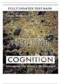 TEST BANK FOR COGNITION EXPLORING THE SCIENCE OF THE MIND, 7TH EDITION, DANIEL REISBERG