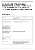 NR302 FINAL COMPREHENSIVE EXAM QUESTIONS AND ANSWERS / NR 302 FINAL EXAM LATEST 2024-2025 CHAMBERLAIN COLLEGE OF NURSING |100% CORRECT Q & A|