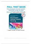 Test Bank - Davis Advantage for Townsend's Psychiatric Mental Health Nursing, 11th Edition by Karyn I. Morgan All Chapters included LATEST