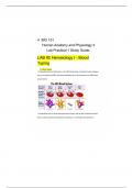 Bio 151 Lab 1 Practical Study Guide 