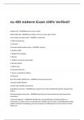  nu 400 midterm Exam 100% Verified!!