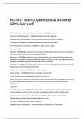 NU 407: exam 2 Questions & Answers 100% Correct!!