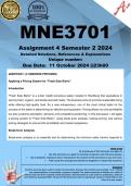 MNE3701 Assignment 4 (COMPLETE ANSWERS) Semester 2 2024 - DUE 11 October 2024