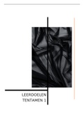 Uitwerking lesdoelen | Onderzoeksvaardigheden | Tentamenperiode 1 | HHS