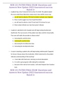 NUR 121 PATHO FINAL EXAM  Questions and Answers New Update 2022 Guaranteed success Rated A+