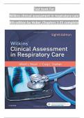 Test bank For   Wilkins clinical assessment in respiratory care  8th edition by Huber,  Chapters 1-21 complete