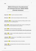 HESI A2 ENTRANCE EXAM QUESTIONS AND ANSWERS UPDATED (2024/2025) (VERIFIED ANSWERS)