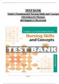 TEST BANK for  Timby's Fundamental Nursing Skills and Concepts 12th Edition by Moreno, all Chapters 1-38 covered ISBN 9781975141769