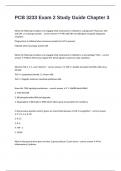 PCB 3233 Exam 2 Study Guide Chapter 3 questions well answered