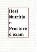 Hesi Nutrition Proctored exam