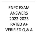 ENPC Exam Answers 2022-2023 BUNDLE