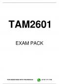 TAM2601 EXAM PACK 2025