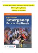 TEST BANK For Nancy Caroline’s Emergency Care in the Streets, 8th Edition by Nancy Caroline, Verified Chapters 1 - 53, Complete New Version