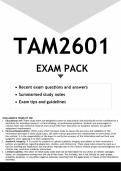 TAM2601 EXAM PACK 2024 - DISTINCTION GUARANTEED