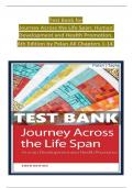 TEST BANK For Journey Across The Life Span: Human Development and Health Promotion, 6th Edition by Polan all chapters 1-14 fully covered ISBN 9780803674875