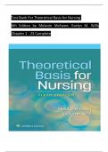 TEST BANK For Theoretical Basis for Nursing, 6th American Edition by Melanie McEwen; Evelyn M. Wills, Verified Chapters 1 - 23, Complete Newest Version