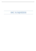 S0C 313QUIZESS| GRADED A