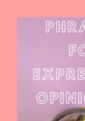 Freebie PDF for Phrases to Use for Expressing Opinions | Top & Useful Phrases in English