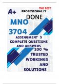 MNO3704 Assignment 5 (COMPLETE ANSWERS) Semester 2 2024 - DUE 25 October 2024