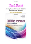 Nursing Research in Canada 4th Edition LoBiondo-Wood Test Bank