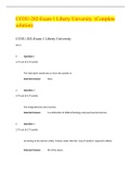 CCOU-202-Exam-1-Set-4, Latest Question Answers, Liberty