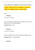 CCOU-202-Exam-4-Set-2, Latest Question Answers, Liberty