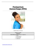 Postpartum Hemorrhage (PPH) Brenda Jackson, 22 years old