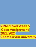 NRNP 6540 Week 5 Case Assignment 2022/2023 Chamberlain university