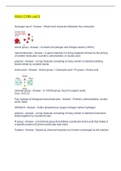 WGU C785 unit 2 Questions And Answers 2022/2023//BioChem C785 - WGU - Module 1 Questions And Answers 2022/2023//BioChem C785 - WGU - Module 2 – questions And Answers 2022/2023//WGU BIOCHEM Questions And Answers 2022//Biochemistry Pre-assment PJEO Question