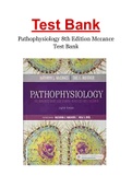 TEST BANK PATHOPHYSIOLOGY THE BIOLOGIC BASIS FOR DISEASE IN ADULTS AND CHILDREN 8TH EDITION BY Kathryn L McCance, Sue E Huether Test bank Questions and Complete Solutions to All Chapters Understanding Pathophysiology