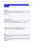 TEAS 7 Test Chemistry (All TEAS Test Topics) Questions And Answers Latest Update With Complete