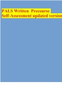 PALS Written Precourse Self-Assessment updated version