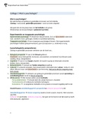 (9,5) Samenvatting  Swk1B: Psychologisch Denken 