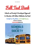 Schools and Society A Sociological Approach to Education 6th Edition Ballantine test bank
